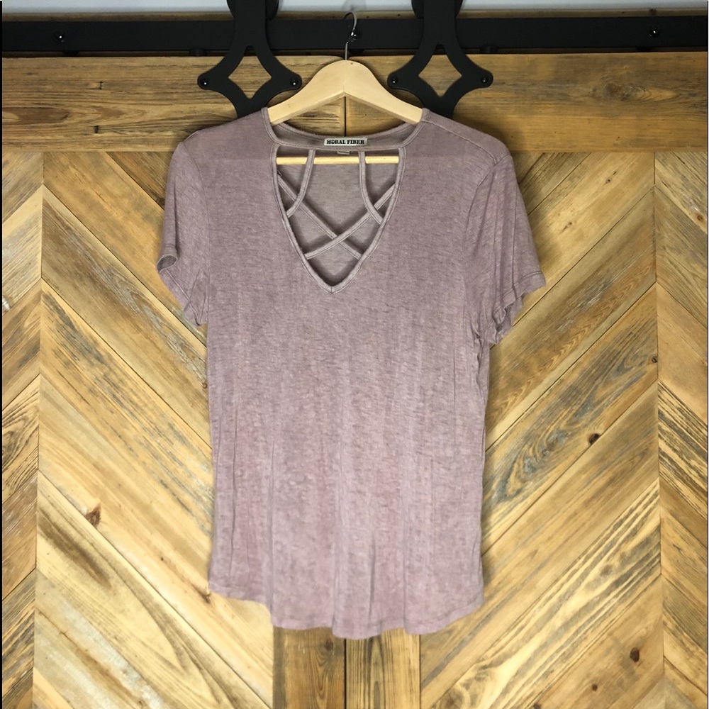Moral Fiber Purple shirt
